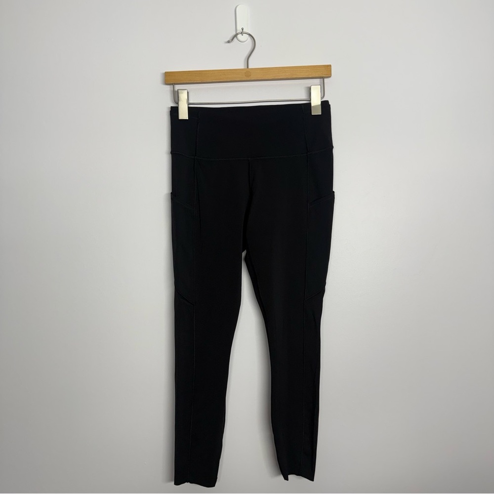 Black - Women's Leggings Lululemon Fast & Free 7/8 Tight II Nulux 25" Size 8